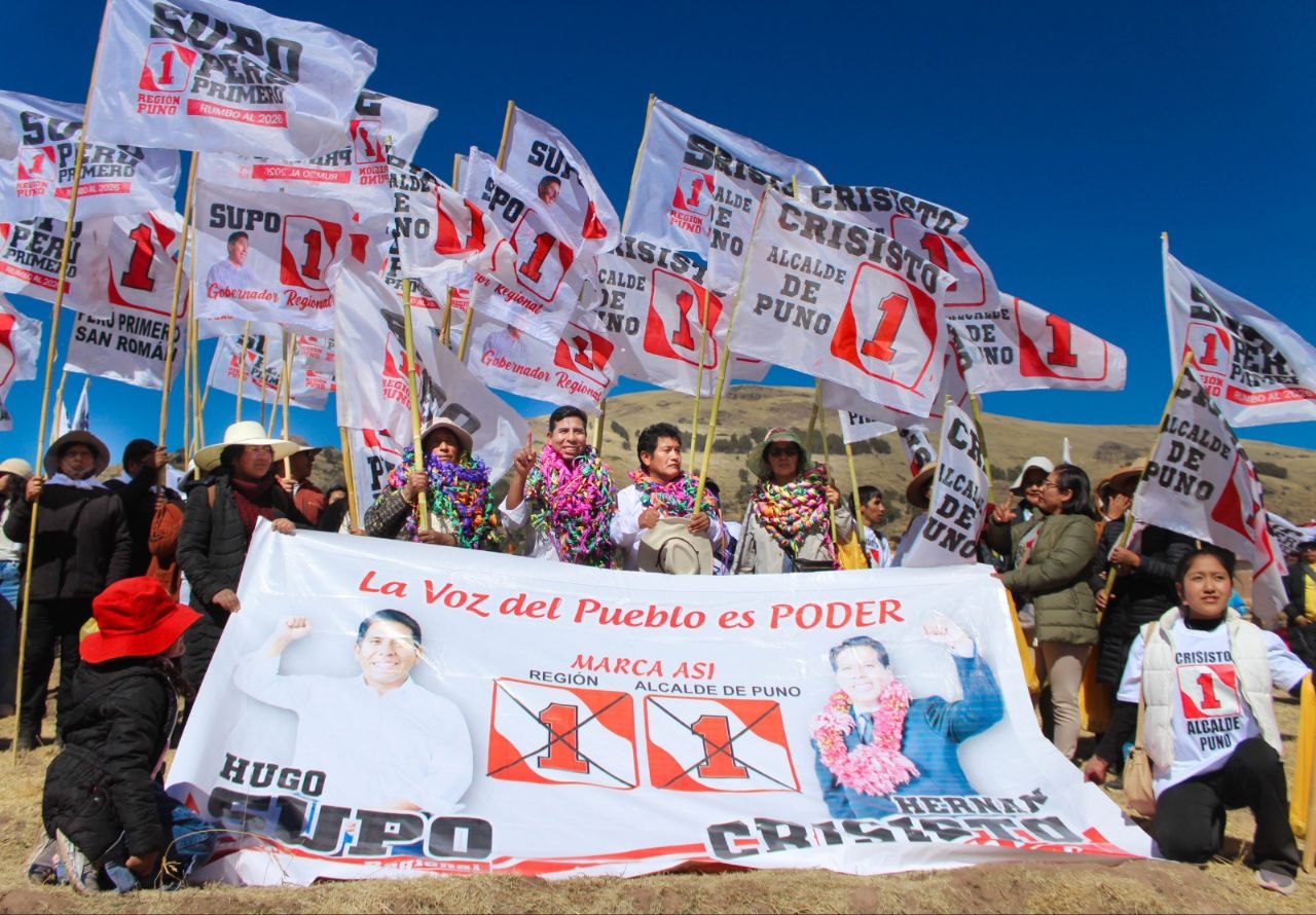 Hugo Supo en una actividad regional